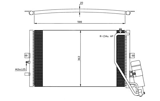 Kondensor, klimatanläggning EASY FIT 35558 NRF, bild 7