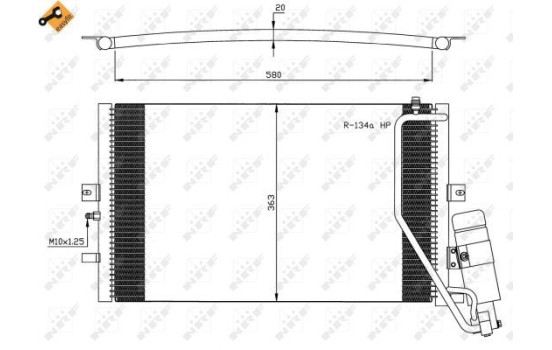 Kondensor, klimatanläggning EASY FIT 35558 NRF, bild 4