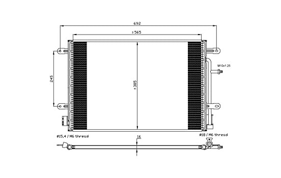 Kondensor, klimatanläggning EASY FIT 35560 NRF, bild 2