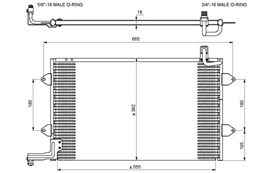Kondensor, klimatanläggning EASY FIT 35584 NRF, bild 2