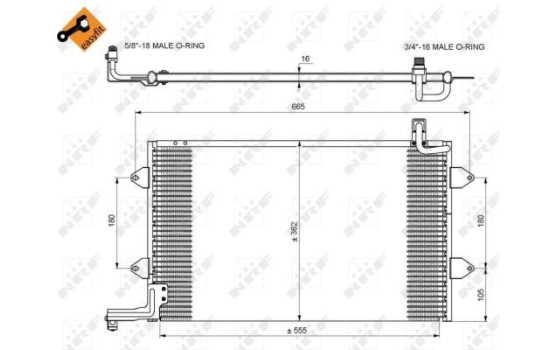 Kondensor, klimatanläggning EASY FIT 35584 NRF, bild 7