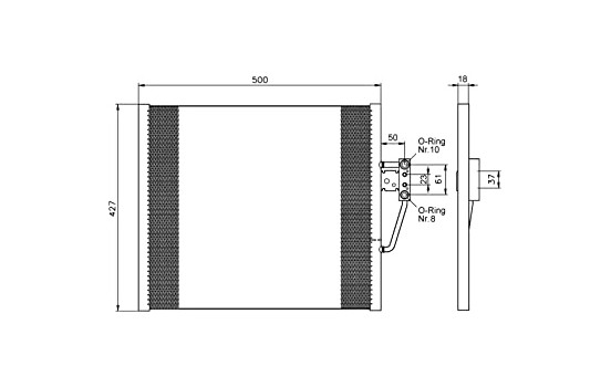 Kondensor, klimatanläggning EASY FIT 35585 NRF