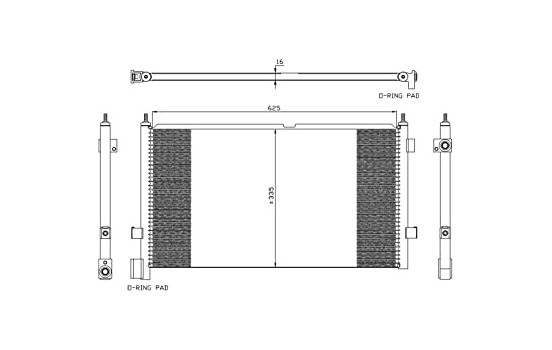 Kondensor, klimatanläggning EASY FIT 35591 NRF, bild 2