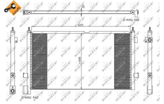 Kondensor, klimatanläggning EASY FIT 35591 NRF, bild 3