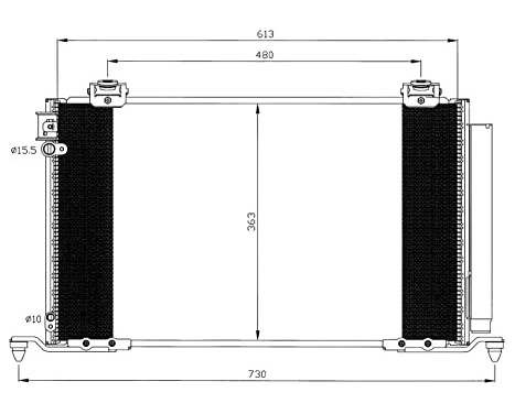 Kondensor, klimatanläggning EASY FIT 35595 NRF, bild 4