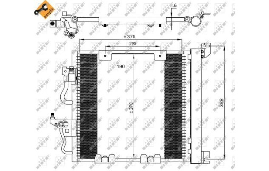 Kondensor, klimatanläggning EASY FIT 35598 NRF, bild 3
