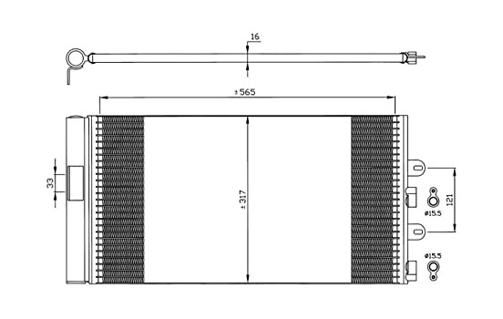 Kondensor, klimatanläggning EASY FIT 35606 NRF, bild 2