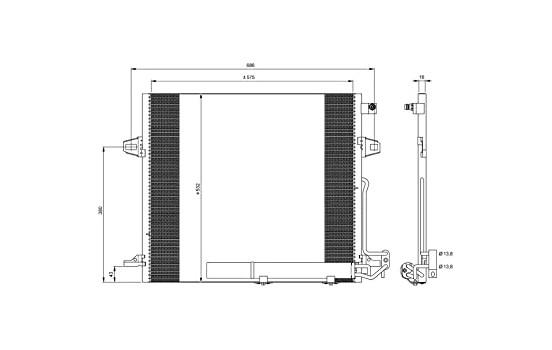 Kondensor, klimatanläggning EASY FIT 35618 NRF