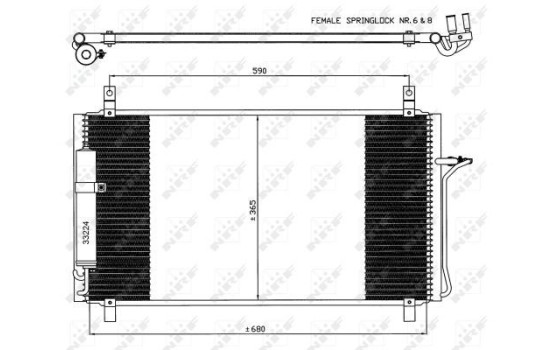 Kondensor, klimatanläggning EASY FIT 35624 NRF, bild 2