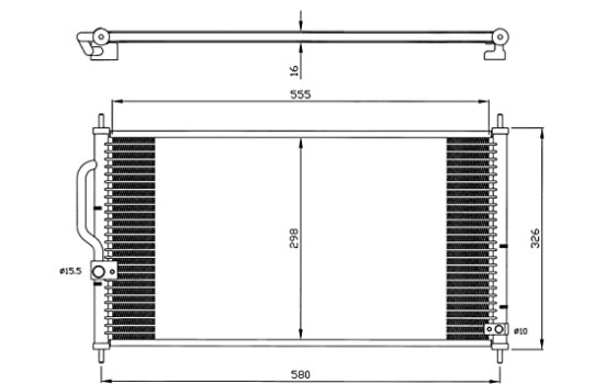 Kondensor, klimatanläggning EASY FIT 35627 NRF, bild 2