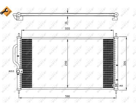 Kondensor, klimatanläggning EASY FIT 35627 NRF, bild 3