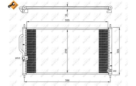 Kondensor, klimatanläggning EASY FIT 35627 NRF, bild 3