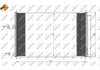 Kondensor, klimatanläggning EASY FIT 35641 NRF