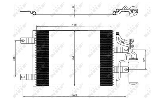 Kondensor, klimatanläggning EASY FIT 35646 NRF, bild 3