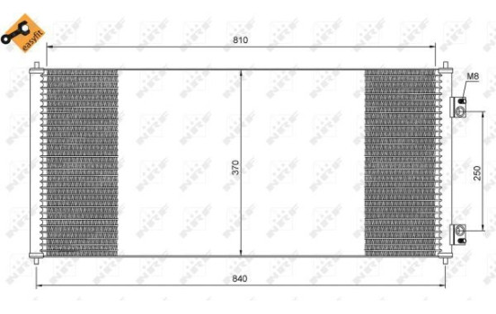 Kondensor, klimatanläggning EASY FIT 35651 NRF, bild 3