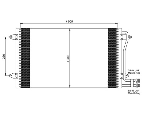 Kondensor, klimatanläggning EASY FIT 35656 NRF, bild 2