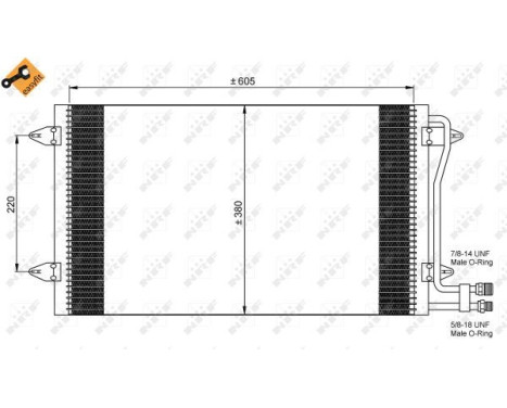 Kondensor, klimatanläggning EASY FIT 35656 NRF, bild 3
