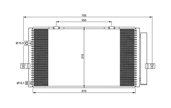 Kondensor, klimatanläggning EASY FIT 35659 NRF