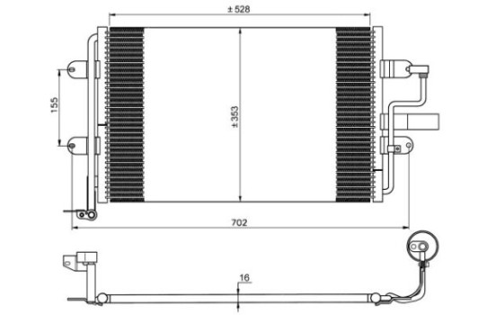 Kondensor, klimatanläggning EASY FIT 35733 NRF, bild 2