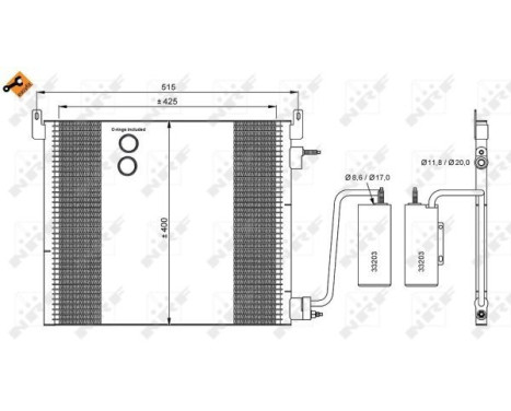 Kondensor, klimatanläggning EASY FIT 35741 NRF, bild 3