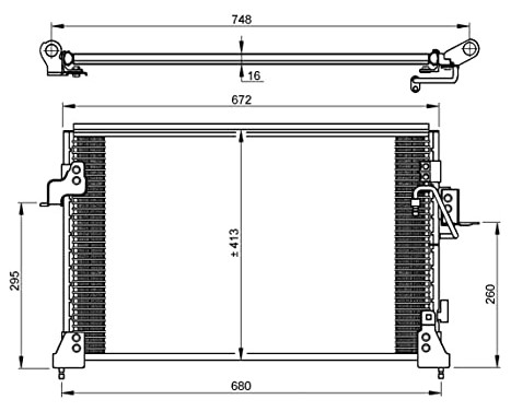 Kondensor, klimatanläggning EASY FIT 35754 NRF