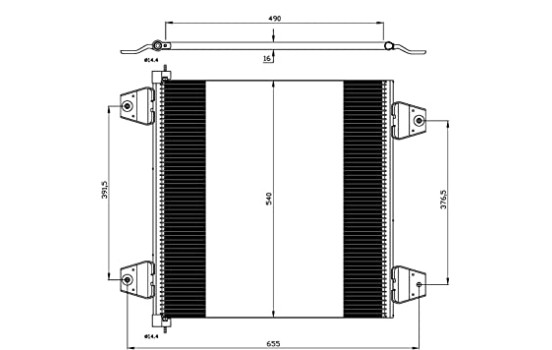 Kondensor, klimatanläggning EASY FIT 35757 NRF, bild 2