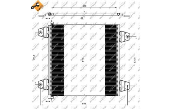 Kondensor, klimatanläggning EASY FIT 35757 NRF, bild 3