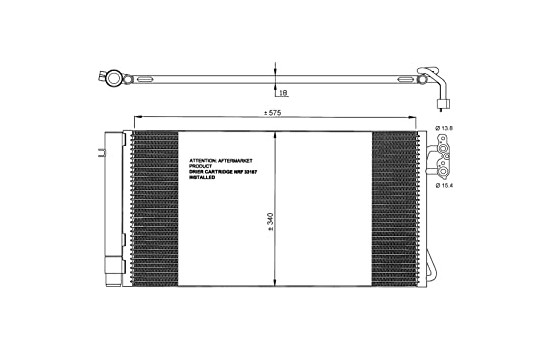 Kondensor, klimatanläggning EASY FIT 35773 NRF