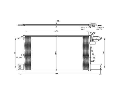 Kondensor, klimatanläggning EASY FIT 35790 NRF, bild 3