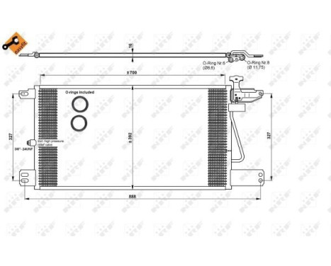 Kondensor, klimatanläggning EASY FIT 35790 NRF, bild 8