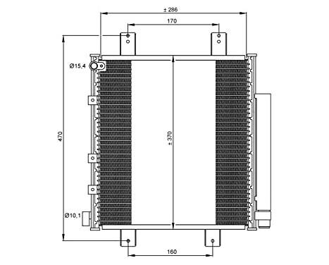 Kondensor, klimatanläggning EASY FIT 35856 NRF
