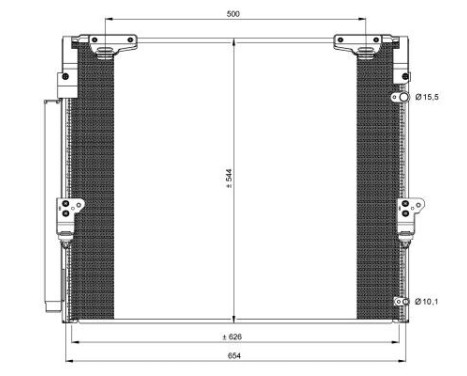 Kondensor, klimatanläggning EASY FIT 35862 NRF