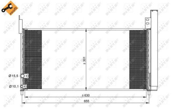 Kondensor, klimatanläggning EASY FIT 35863 NRF, bild 3