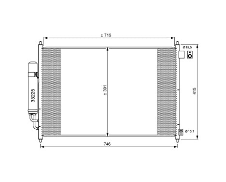 Kondensor, klimatanläggning EASY FIT 35866 NRF