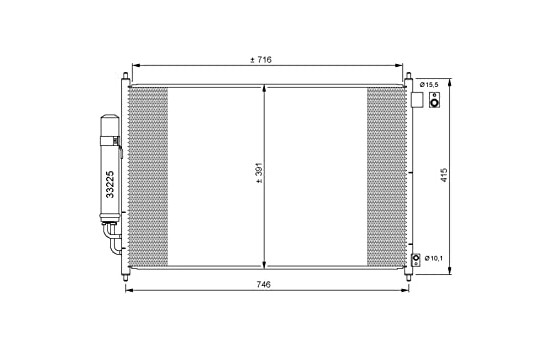 Kondensor, klimatanläggning EASY FIT 35866 NRF