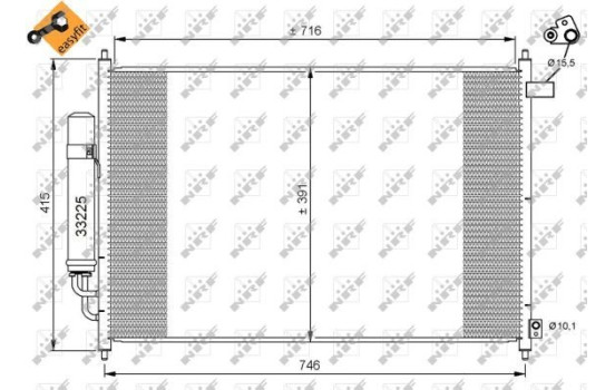 Kondensor, klimatanläggning EASY FIT 35866 NRF, bild 2