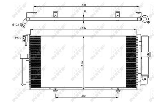 Kondensor, klimatanläggning EASY FIT 35875 NRF, bild 3