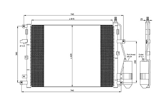 Kondensor, klimatanläggning EASY FIT 35876 NRF, bild 5