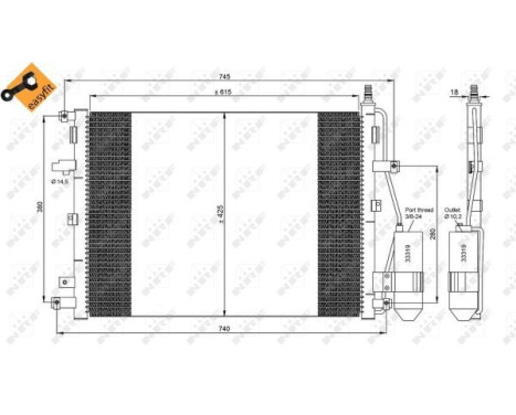 Kondensor, klimatanläggning EASY FIT 35876 NRF, bild 6