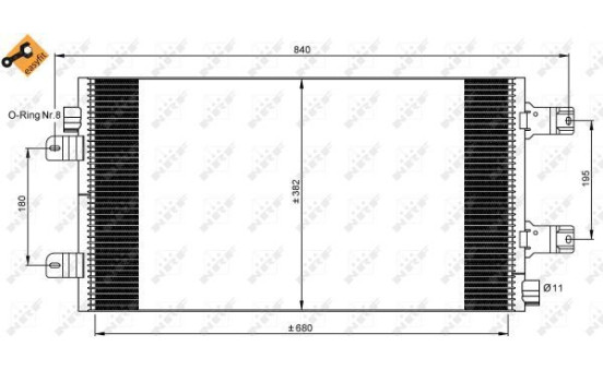 Kondensor, klimatanläggning EASY FIT 35880 NRF, bild 6