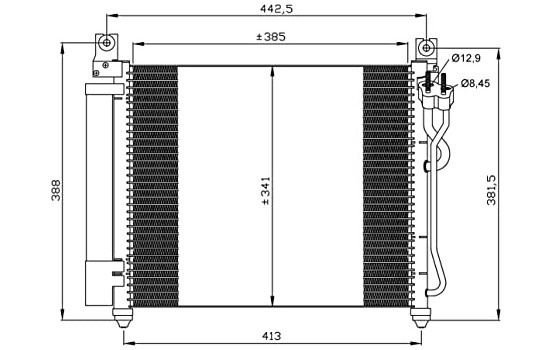 Kondensor, klimatanläggning EASY FIT 35888 NRF, bild 2