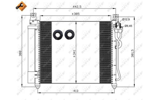 Kondensor, klimatanläggning EASY FIT 35888 NRF, bild 3