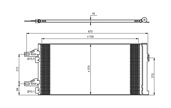 Kondensor, klimatanläggning EASY FIT 35895 NRF, bild 3