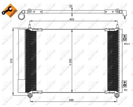 Kondensor, klimatanläggning EASY FIT 35899 NRF, bild 5