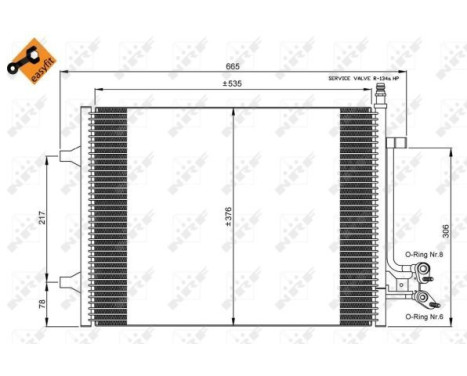 Kondensor, klimatanläggning EASY FIT 35904 NRF, bild 2