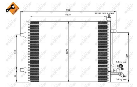 Kondensor, klimatanläggning EASY FIT 35904 NRF, bild 4