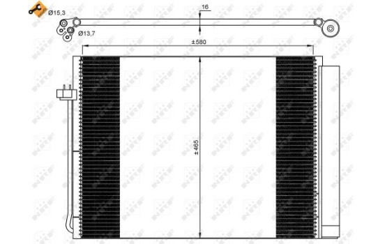 Kondensor, klimatanläggning EASY FIT 35906 NRF, bild 2