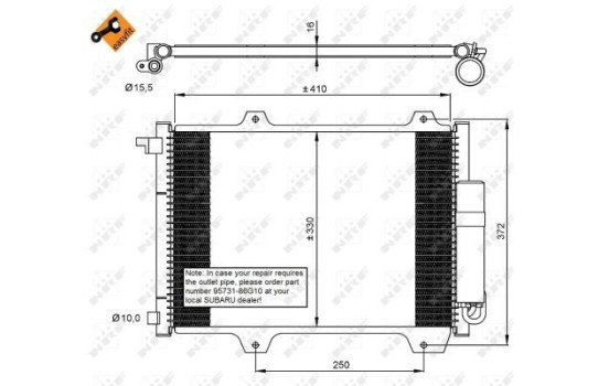 Kondensor, klimatanläggning EASY FIT 35907 NRF, bild 3