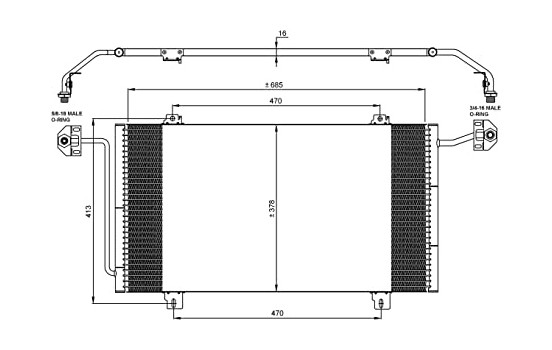 Kondensor, klimatanläggning EASY FIT 35908 NRF, bild 6