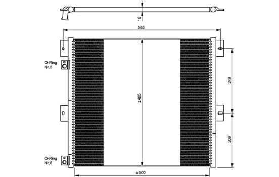 Kondensor, klimatanläggning EASY FIT 35924 NRF, bild 2